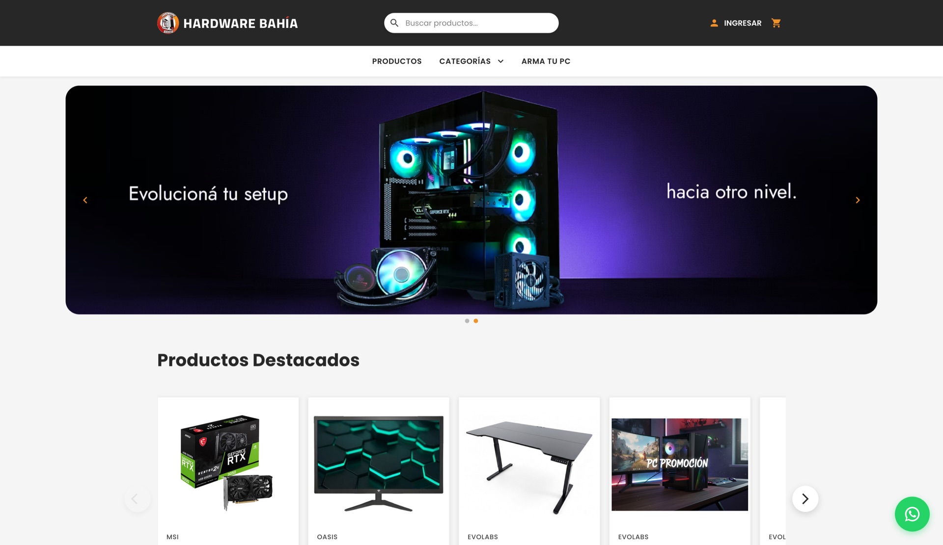 Captura de hardwarebahia.com